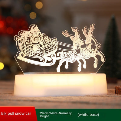 Christmas Decoration 3D Lamp Acrylic LED Night Lights Christmas Kids Gift Christmas Ornaments