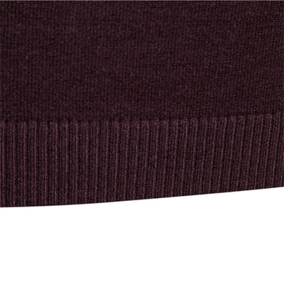 Elegant Mid Neck And Slim Trim Sweater